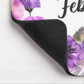 Schöne Geburtsmonat-Blume/Februar Mousepad (Ecke)