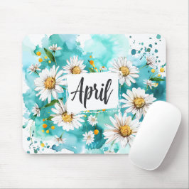 Schöne Geburtsmonate Blume/April Mousepad