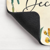 Schöne Geburtsmonate Blume/Dezember Mousepad (Ecke)