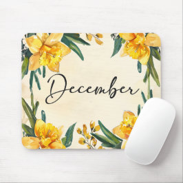 Schöne Geburtsmonate Blume/Dezember Mousepad