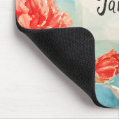 Schöne Geburtsmonate Blume/Januar Mousepad (Ecke)