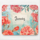 Schöne Geburtsmonate Blume/Januar Mousepad (Vorne)
