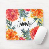 Schöne Geburtsmonate Blume/Januar Mousepad (Mit Mouse)