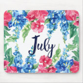 Schöne Geburtsmonate Blume/Juli Mousepad (Vorne)