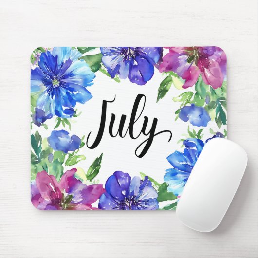 Schöne Geburtsmonate Blume/Juli Mousepad (Mit Mouse)