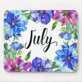 Schöne Geburtsmonate Blume/Juli Mousepad (Vorne)
