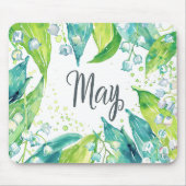 Schöne Geburtsmonate Blume/Mai Mousepad (Vorne)