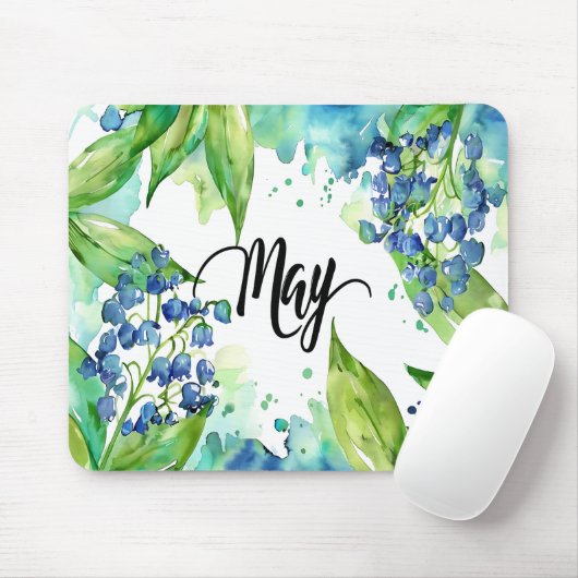 Schöne Geburtsmonate Blume/Mai Mousepad (Mit Mouse)