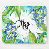 Schöne Geburtsmonate Blume/Mai Mousepad (Vorne)