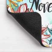 Schöne Geburtsmonate Blume/November Mousepad (Ecke)