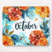Schöne Geburtsmonate Blume/Oktober Mousepad (Vorne)