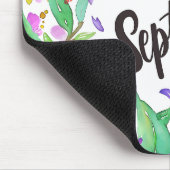 Schöne Geburtsmonate Blume/September Mousepad (Ecke)