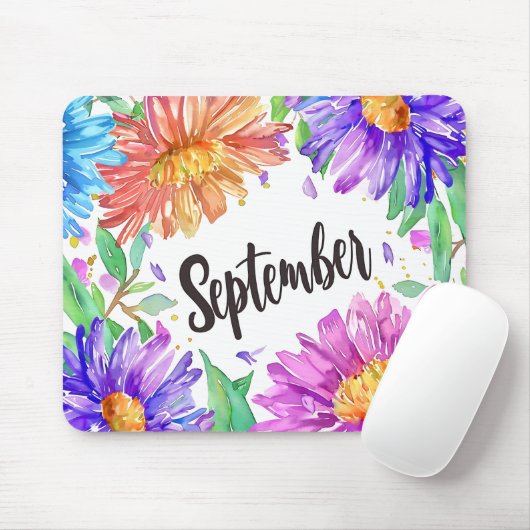 Schöne Geburtsmonate Blume/September Mousepad (Mit Mouse)