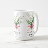 Schöne Geburtsmonatsblume/Maiglöckchen Kaffeetasse (VorderseiteRechts)