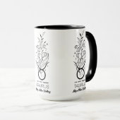 Schöne Geburtsmonatsblume/Sternzeichen/Stier Tasse (VorderseiteRechts)