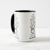 Schöne Geburtsmonatsblume/Sternzeichen/Stier Tasse (Vorderseite Links)