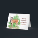 Schöne Geburtstagsgrüße, Jemand Hirsch in meinem H Karte<br><div class="desc">Funny Birthday Gruß,  Jemand Hirsch in meinem Herzen,  tierische Wasserfarbe</div>