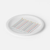 Schöne Geburtstagskandale Pappteller (Schrägansicht)