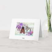 Schöne Geburtstagskarte Karte (Rückseite)