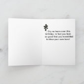 Schöne Geburtstagskarte mit Nashorn Karte (Innenseite)