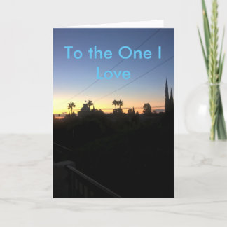 Schöne Geburtstagskarte mit Sonnenaufgang Karte