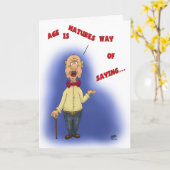 Schöne Geburtstagskarten: Zeitalter ist Naturweg Karte (Gelbe Blume)