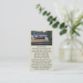 Schöne Gedenkkarte für das Bestattungsschiff Visitenkarte (Stehend Vorderseite)