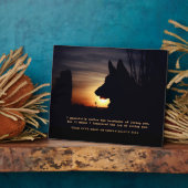 Schöne Gedenkstätte für deutsche Hirten Fotoplatte (Seite)