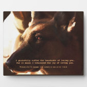 Schöne Gedenkstätte für deutsche Hirten Fotoplatte (Vorderseite)