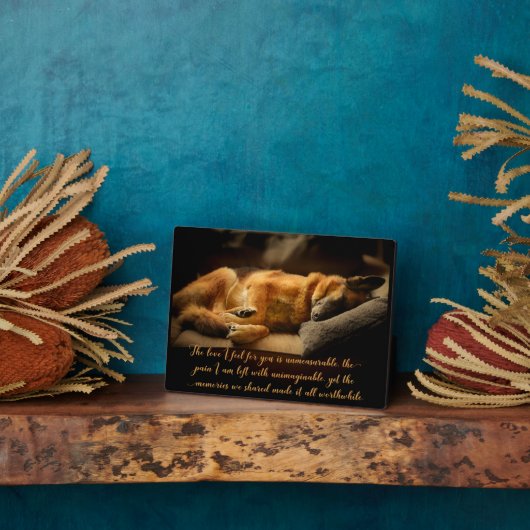 Schöne Gedenkstätte für deutsche Hirten Fotoplatte (Seite)