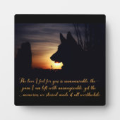 Schöne Gedenkstätte für deutsche Hirten Fotoplatte (Vorderseite)