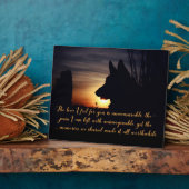 Schöne Gedenkstätte für deutsche Hirten Fotoplatte (Seite)