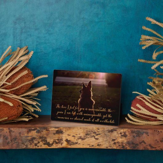 Schöne Gedenkstätte für deutsche Hirten Fotoplatte (Seite)