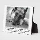 Schöne Gedenkstätte für deutsche Hirten Fotoplatte (Seite)