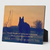 Schöne Gedenkstätte für deutsche Hirten Fotoplatte (Seite)