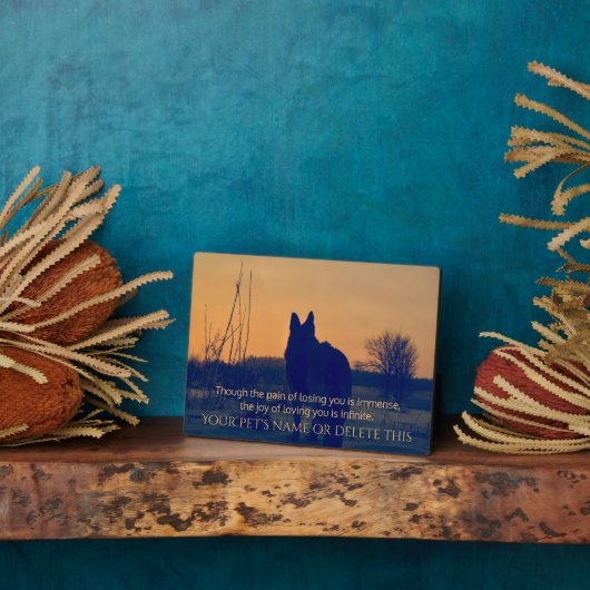 Schöne Gedenkstätte für deutsche Hirten Fotoplatte (Seite)