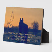 Schöne Gedenkstätte für deutsche Hirten Fotoplatte (Seite)