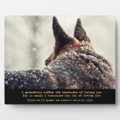 Schöne Gedenkstätte für deutsche Hirten Fotoplatte (Vorderseite)