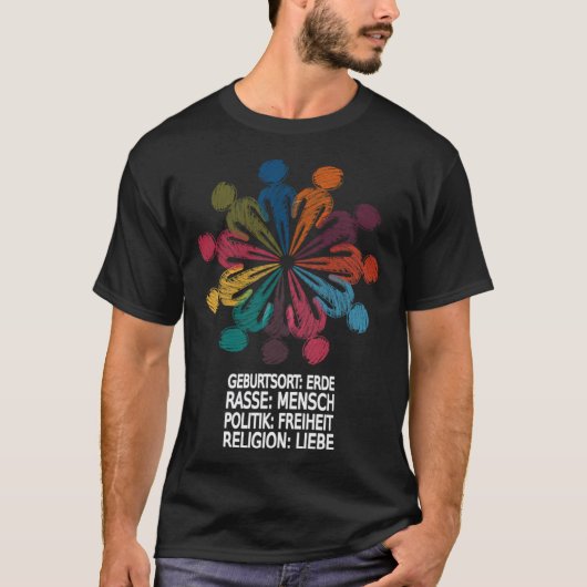 Schöne gegen Rassismus T-Shirt (Vorderseite)