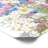schöne geheime Gartenfarbe und Aquarell Poster (Ecke)