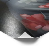 Schöne Geisha-Blume Fotodruck (Ecke)