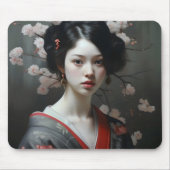 Schöne Geisha-Blume Mousepad (Vorne)