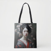 Schöne Geisha-Blume Tasche (Vorderseite)