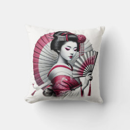 Schöne Geisha Kissen