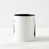 Schöne Geistertasse Zweifarbige Tasse (Mittel)