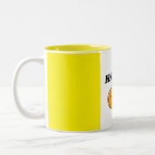 Schöne, gelb-orange Tasse (Links)
