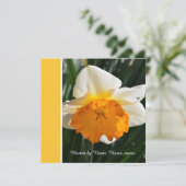 schöne Gelb- und Goldfarben-Blume Einladung (Stehend Vorderseite)