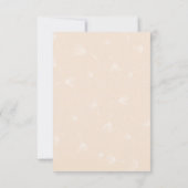 Schöne Gelb- und Rosenrosen RSVP Karte (Rückseite)