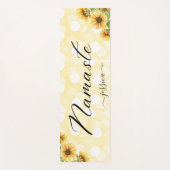 Schöne Gelbblüte Blumennaste Custom Yogamatte (Vorderseite)