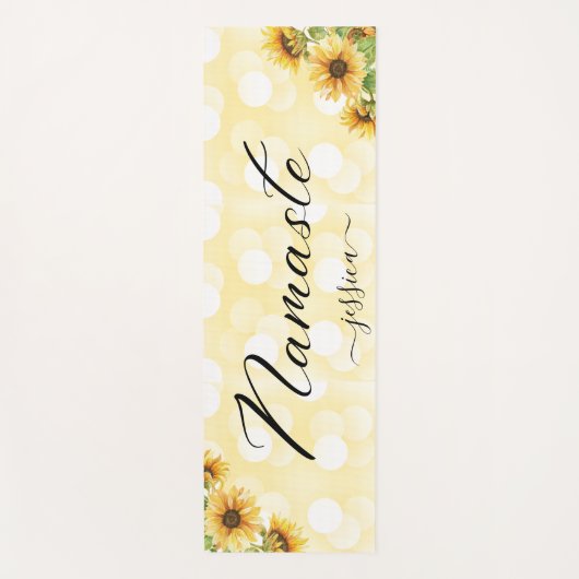 Schöne Gelbblüte Blumennaste Custom Yogamatte (Vorderseite)